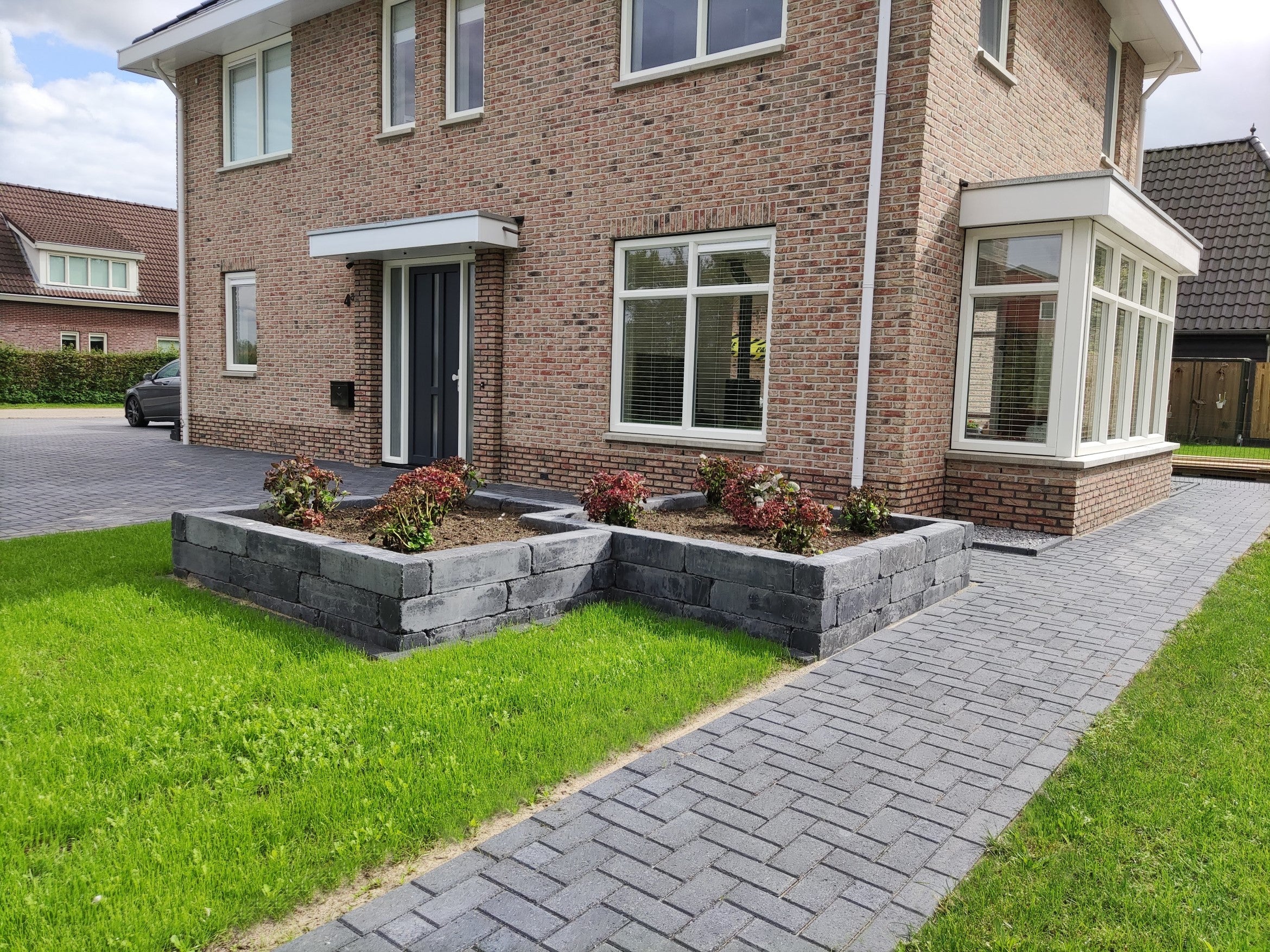 Betonstraatsteen 8 cm antraciet komo