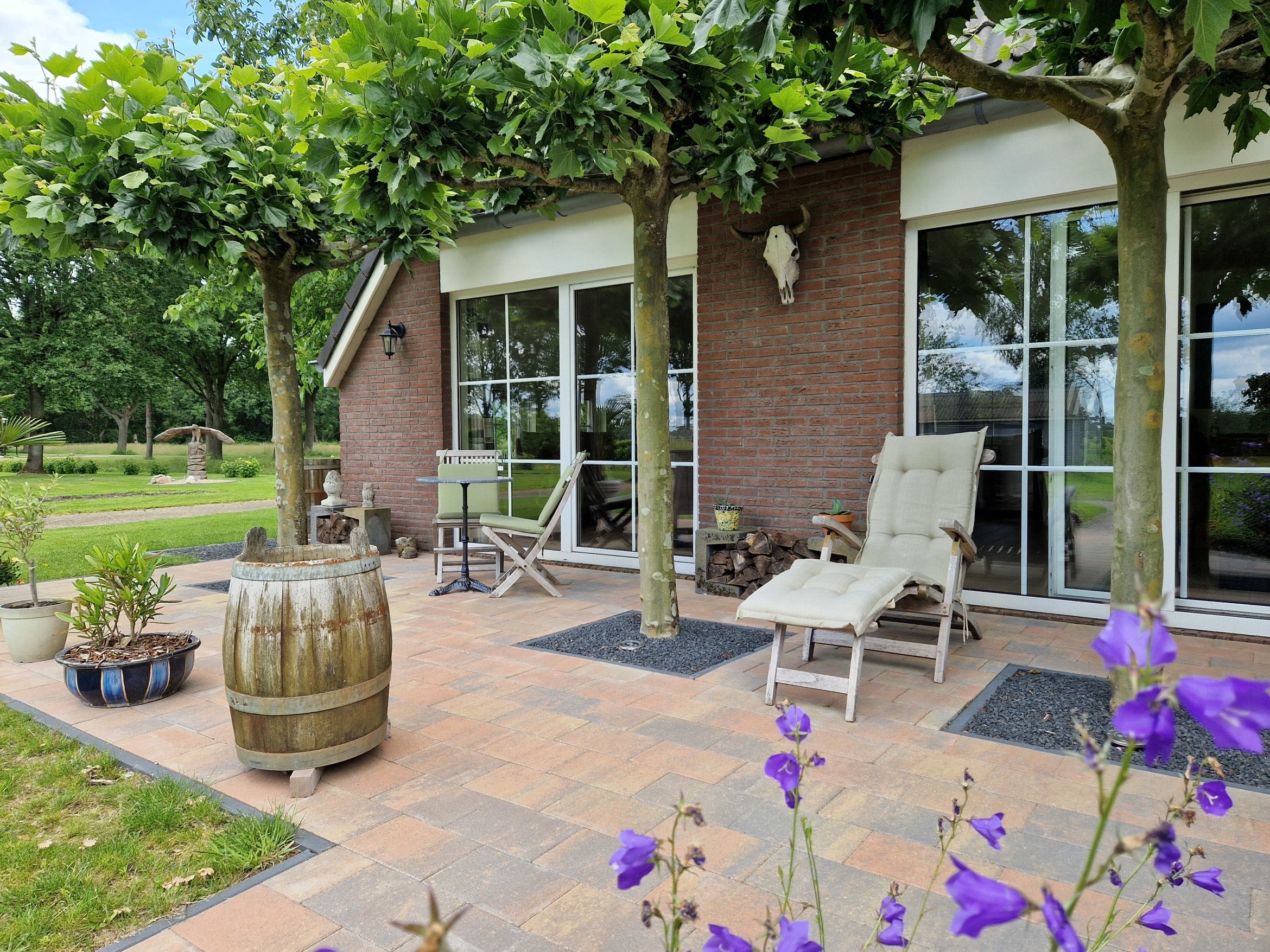 Straksteen 20x30x6 cm oud bruin