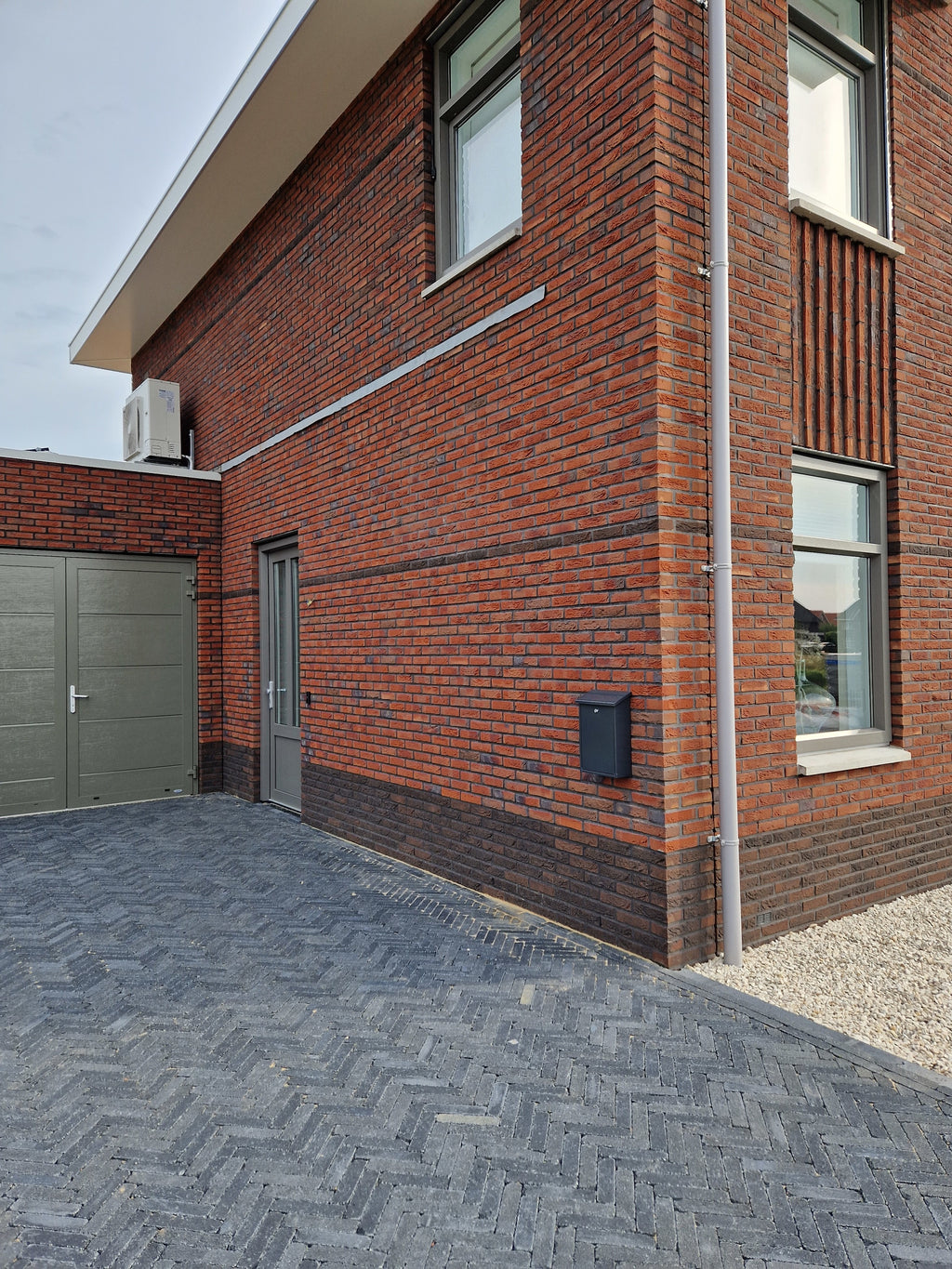 Stonique trommel waalformaat 7 cm antraciet