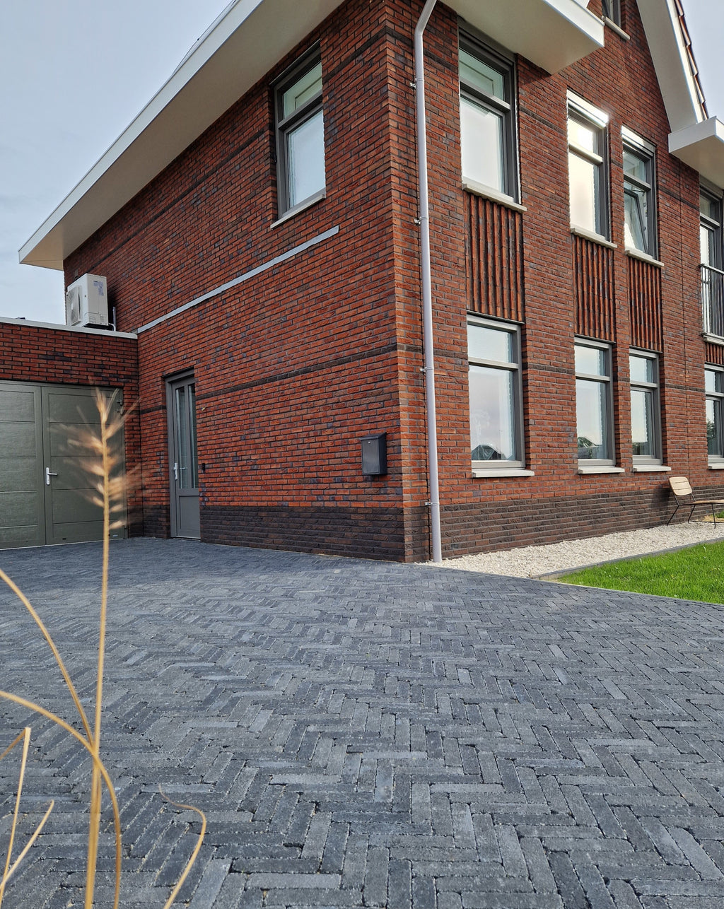 Stonique trommel waalformaat 7 cm antraciet