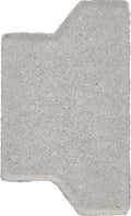 H-verbandsteen half 8 cm grijs – grijs – productfoto 1